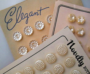 Pearl coated buttons