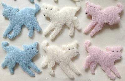 1950s Fluffy lamb applique motif - Accessories Of Old