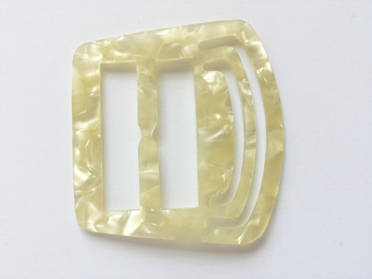 Vintage celluloid square buckle - Accessories Of Old