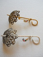 Umbrella shaped brooch - Accessories Of Old