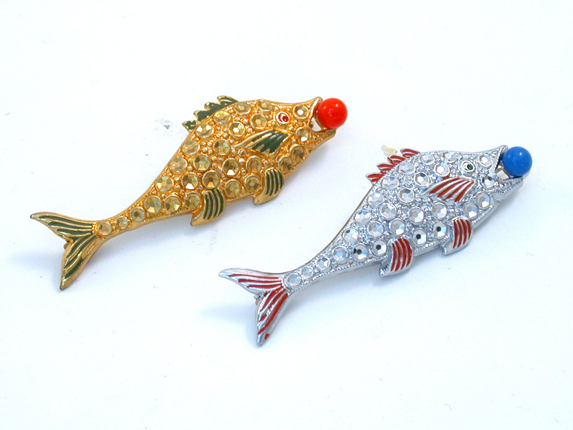 Marcasite Fish brooch - Accessories Of Old