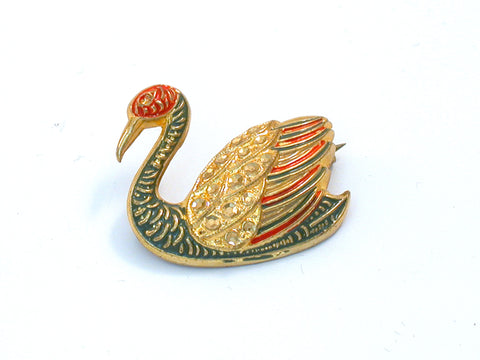 Womens Brooches and Pins Vintage Swan Brooch Pins Badge Vintage