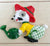 Novelty vintage gardening bunnies brooch - Accessories Of Old