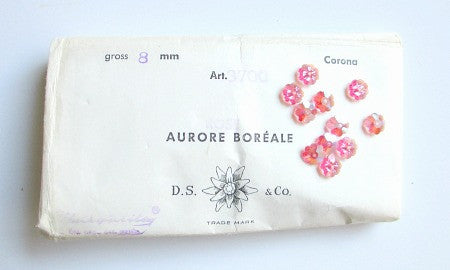 8mm Rose stunning flower shaped Swarovski crystal Art 3700 - Accessories Of Old