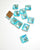 Square gold foiled two hole crystal Austrian flatbacks. Measuring 1cm. Sold by the dozen. $3.00 per dozen. - Accessories Of Old