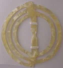 Circular celluloid dress buckle - Accessories Of Old