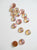 Vintage pink AB round flatback 10mm - Accessories Of Old