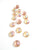 Vintage pink AB round flatback 10mm - Accessories Of Old