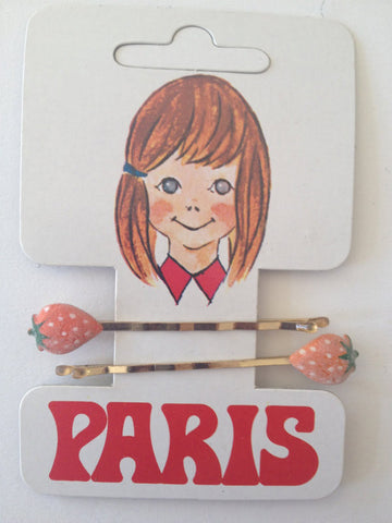 Strawberry Bobby Clips - Accessories Of Old