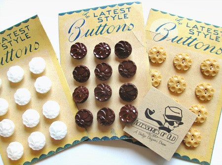Pack of button cards - Accessories Of Old