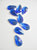 Vintage cobalt blue flatback. 11mm gold foiled backing. Two hole. ( sold in lot of 600 units for $60.00) - Accessories Of Old