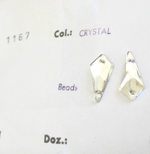 Vintage crystal flatbacks No 1167. Size 16/8 ( 1 x gross = 144 pcs per pack) - SOLD OUT - Accessories Of Old