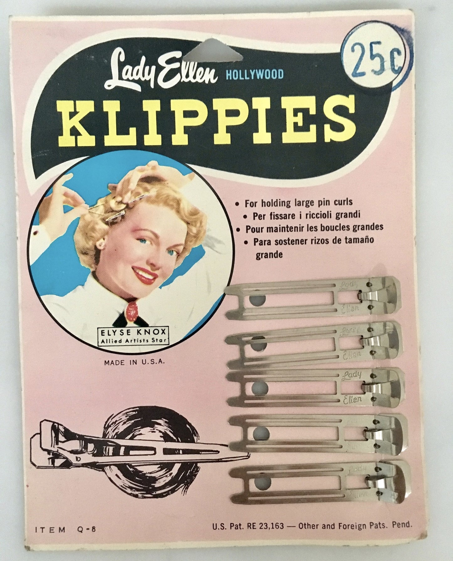 Vintage 50s Klippies pin curl clips Accessories Of Old