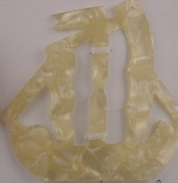 Sail boat shaped celluloid buckle - Accessories Of Old