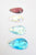 Vintage turquise colored flatbacks. Two hole. Gold foiled backing. 11mm. ( sold in lot of 980 beads at $98.00) - Accessories Of Old