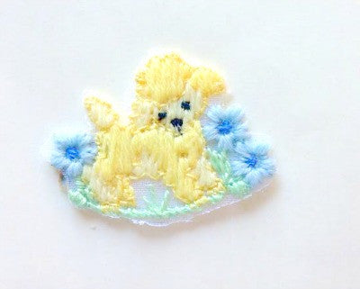 1950's puppy with flowers motif - Accessories Of Old